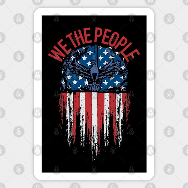 We the people Magnet by Tezatoons